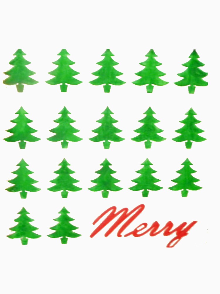 Merry with Christmas Trees by cabindog