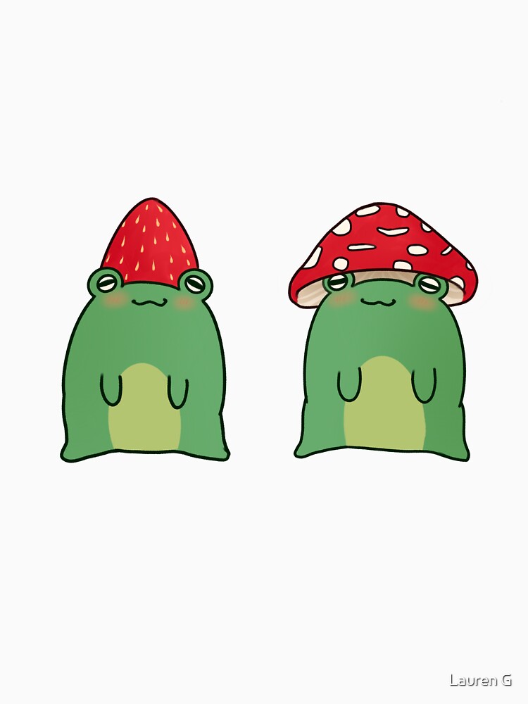 garden hat frogs by Lauren G