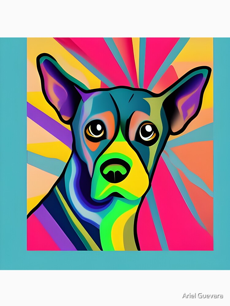 Retro Puppy Art by Ariel Guevara