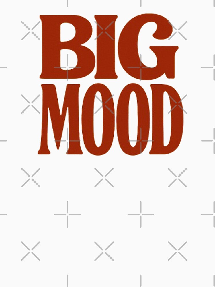 Big Mood Retro Slang Typography Art Print by H2Vibes