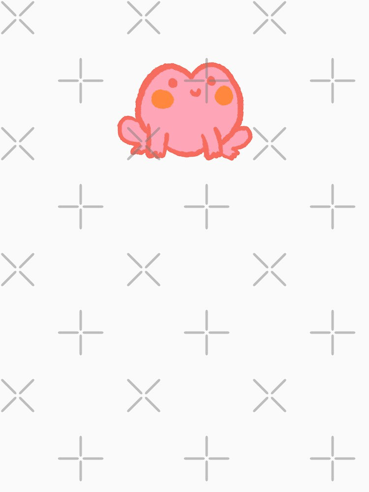 Super Cute Pink Frog by EmiBeeBuzz