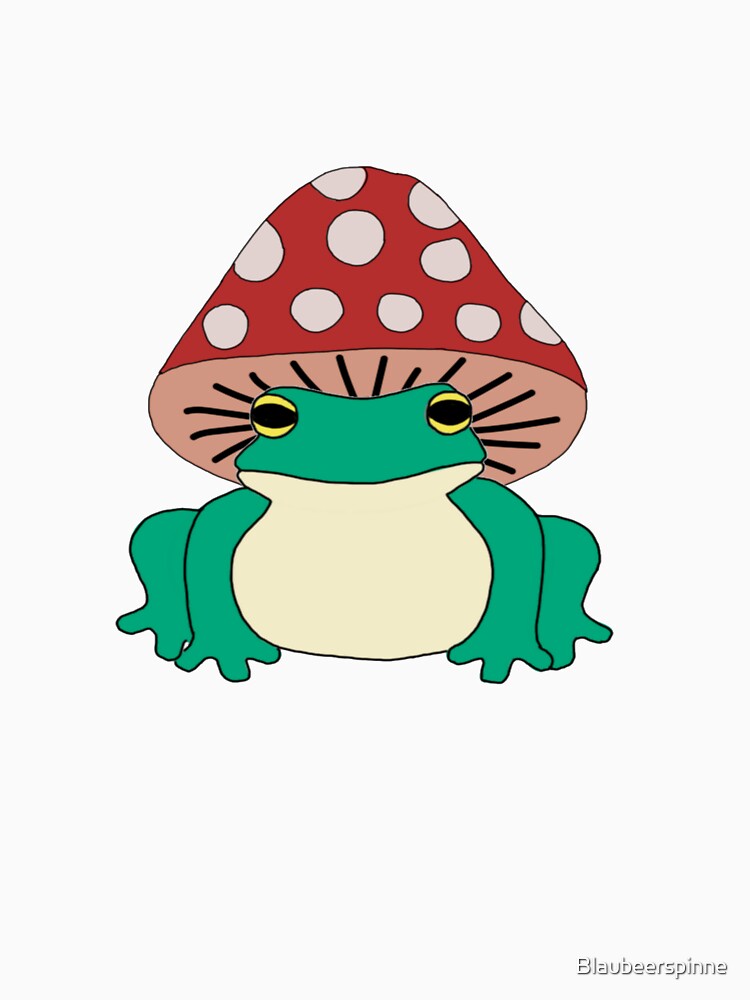 Cottage core frog, frog, mushroom by Blaubeerspinne