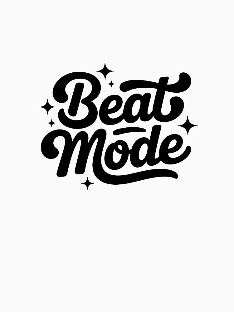 Beat Mode Groovy Typography Music Design by Felvixbd