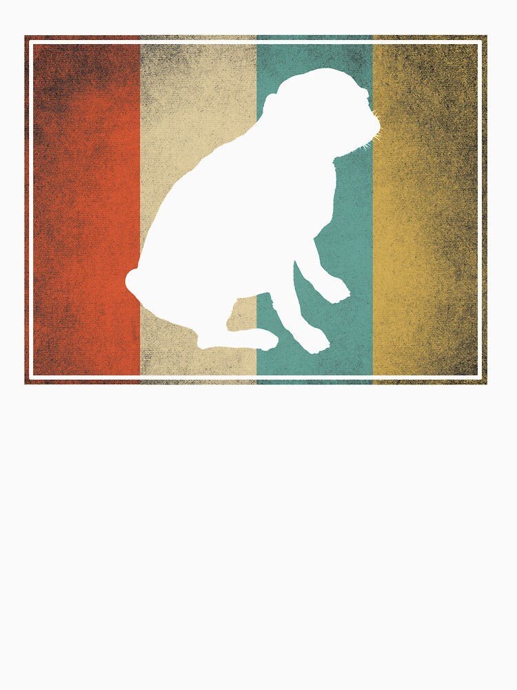 Vintage Pug Gift for Men Women & Kids - Retro Design by Curtis Cline