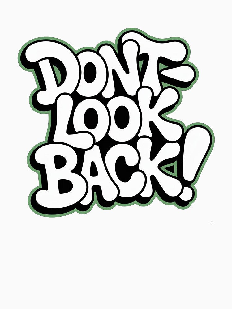 Don't Look Back Bold Bubble Font Typography by Felvixbd