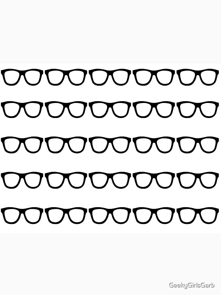 Classic Black Nerd Glasses by GeekyGirlsGarb