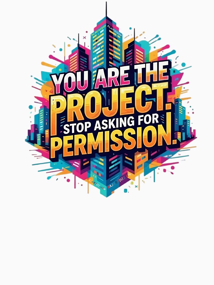 You Are The Project - NYC Urban Skyscraper Graffiti Art by RajaArtDesign