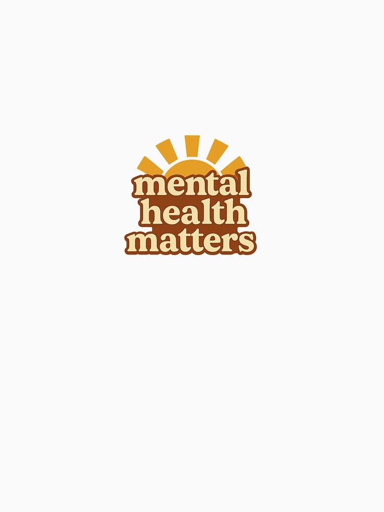 Mental Health Matters – Retro Sun Design by StudioNovaArt