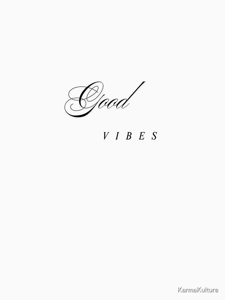 Good Vibes Only | Retro Aesthetic Trendy Typography by KarmaKulture