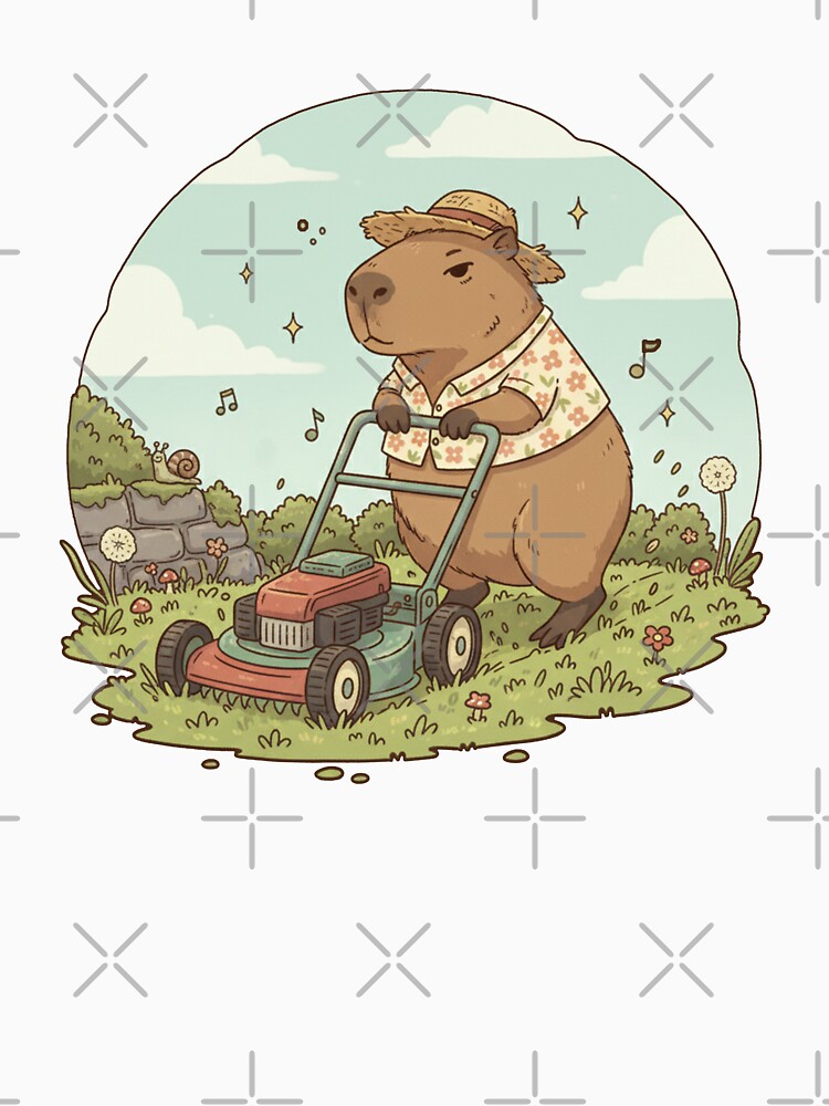 Chill Capybara Summer by PastelPopShop