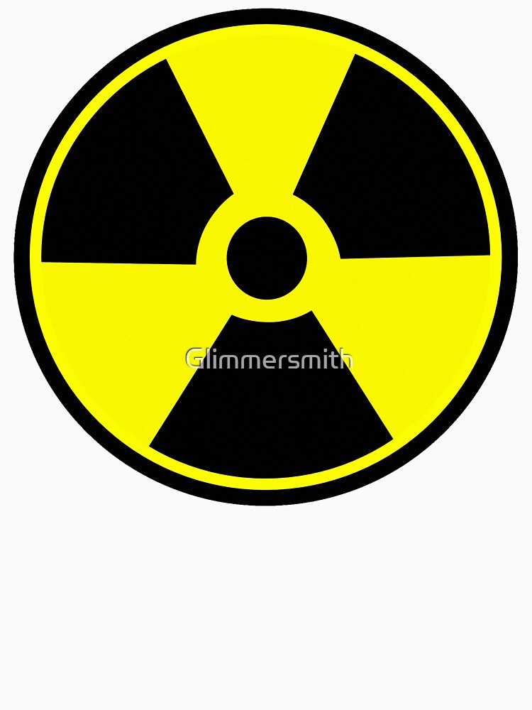 Radioactive symbol Atomic radioactivity science geek gifts by Glimmersmith