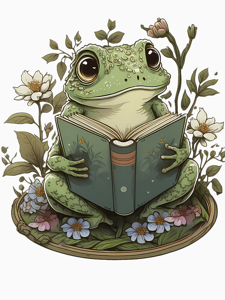 Cute Cottagecore Floral Frog Aesthetic 	 	 Graphic by uycjqwpz24