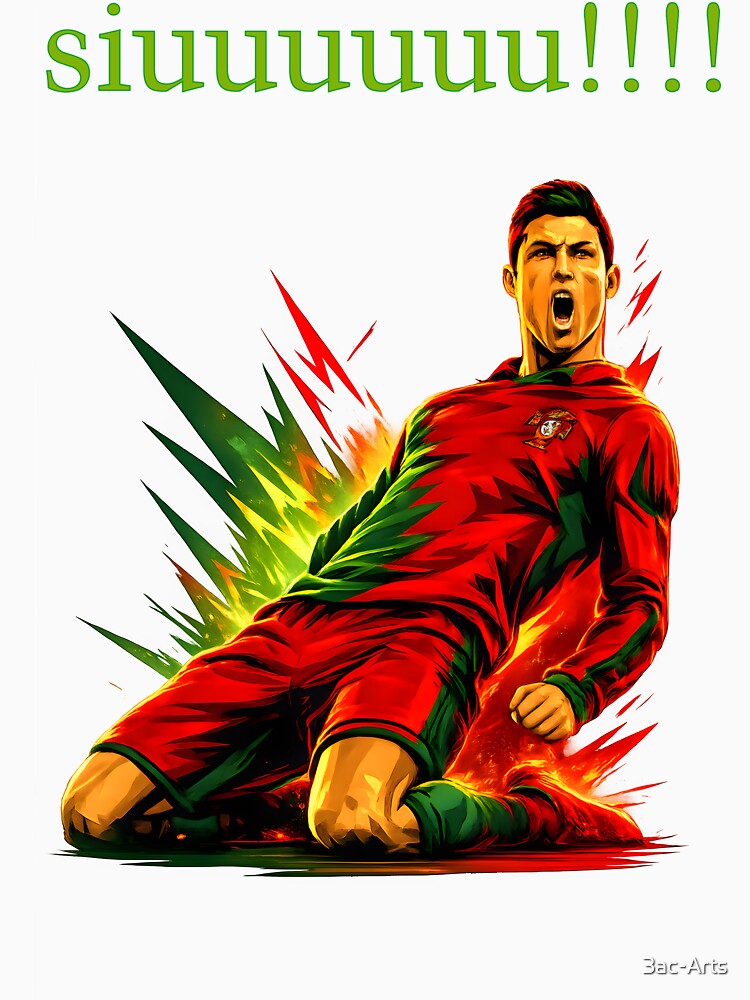 Cristiano Ronaldo Portugal Celebration Art | Portugal National Team Football Poster | CR7 Inspired Soccer Wall Art by 3ac-Arts