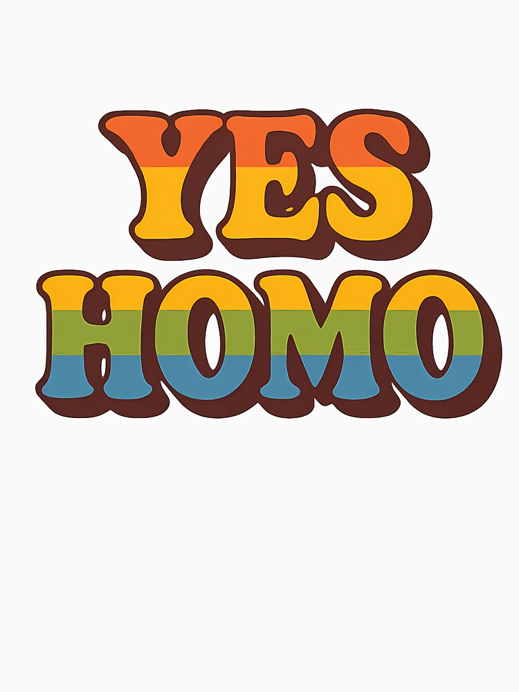 YES HOMO – Bold Retro Pride Design by Haus Of Sin