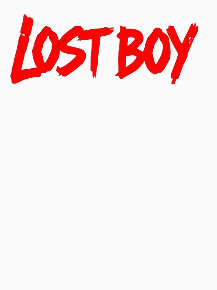 Lost Boy – Raw Red Typography with Rebellious Energy by PixelVibe782