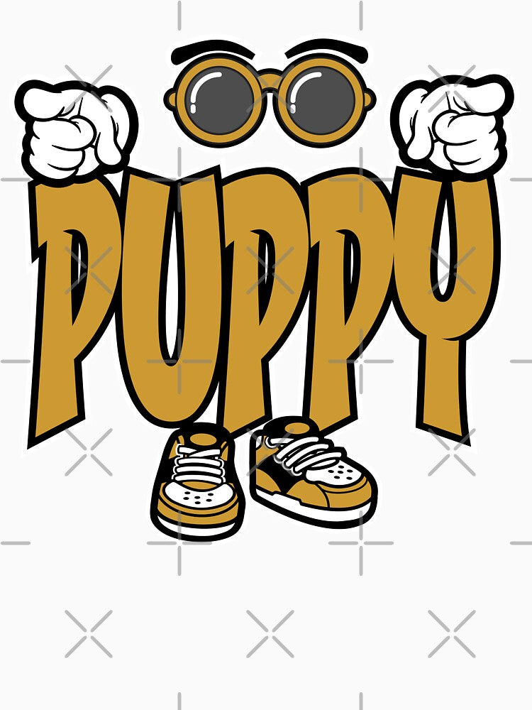 Puppy - PETS Words Character Bold Retro by NFTWords