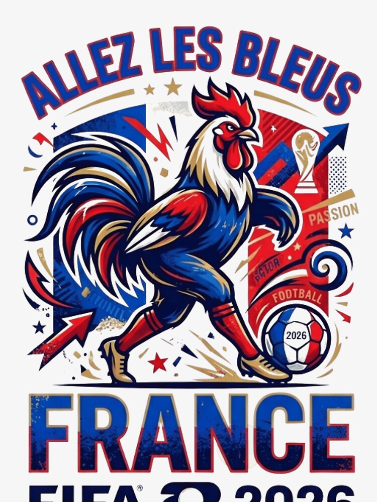 Allez Les Bleus Rooster by Ink & Co