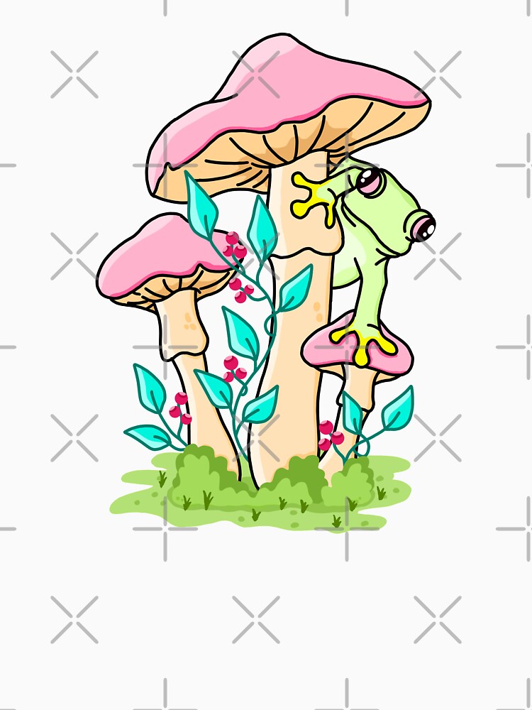 Cute Frog Mushroom Pastel by Kimprut