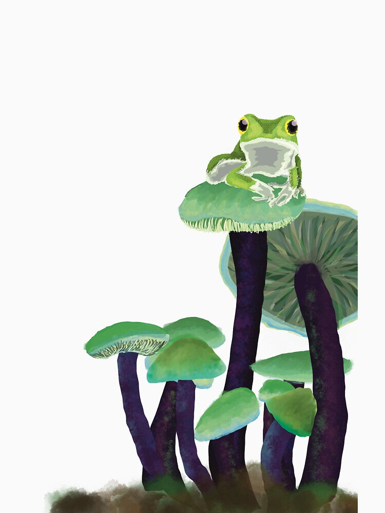 Frog on Mushrooms by NovaCreate13