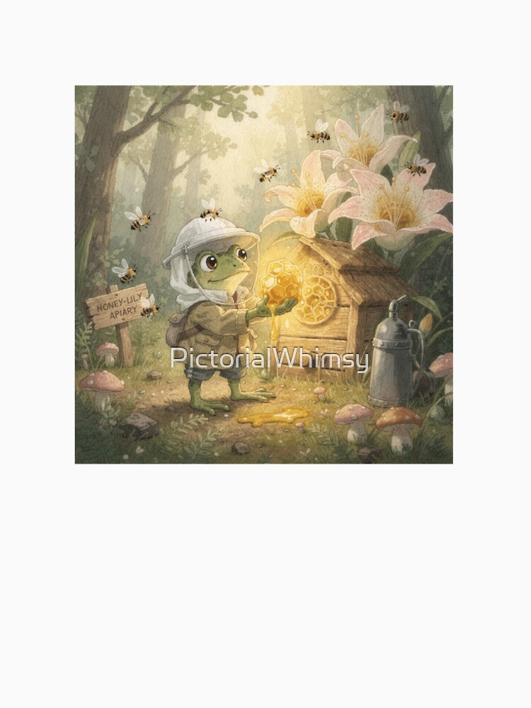 Frog Beekeeper and the Honey Lily by PictorialWhimsy