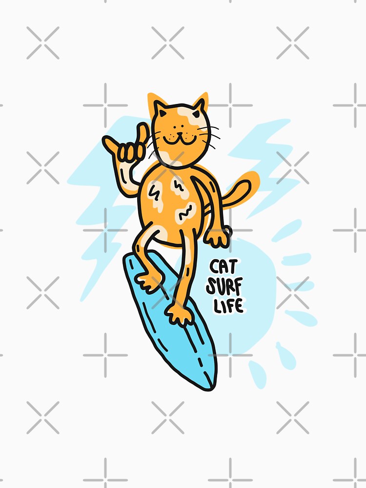 CAt surf life surfing surf by Tropical Blood