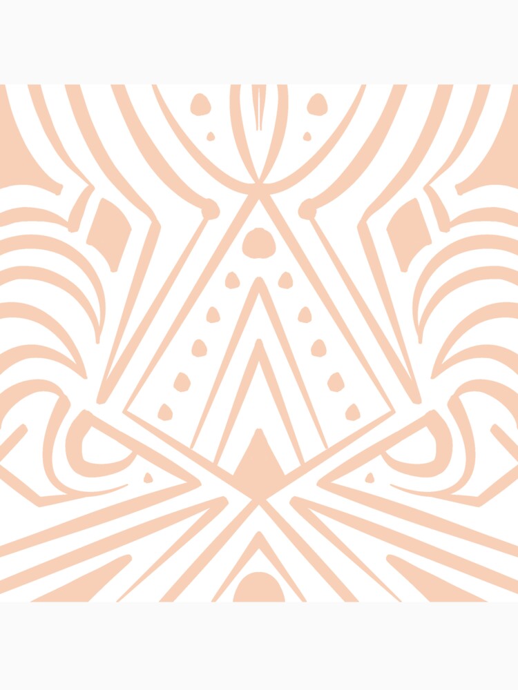Boho pattern in cream beige by ReneMagritteArt