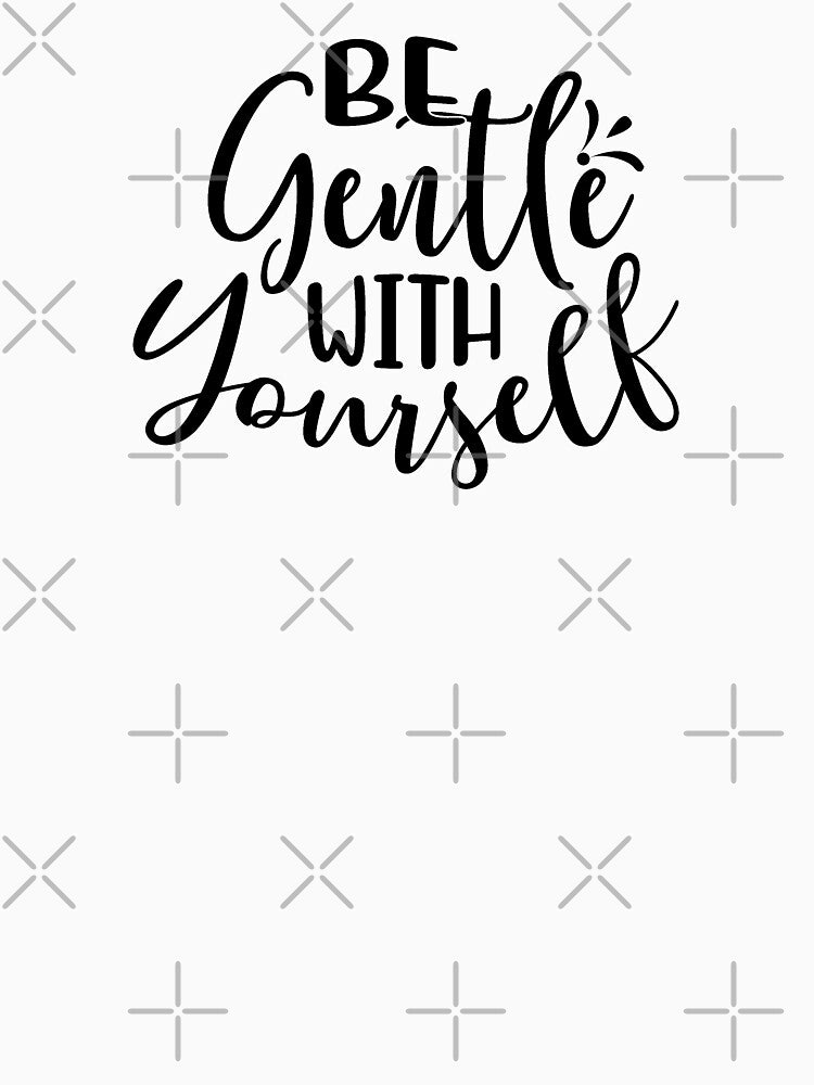 Yoga Quote Be Gentle With Yourself Motivational Saying by SoccaTamam