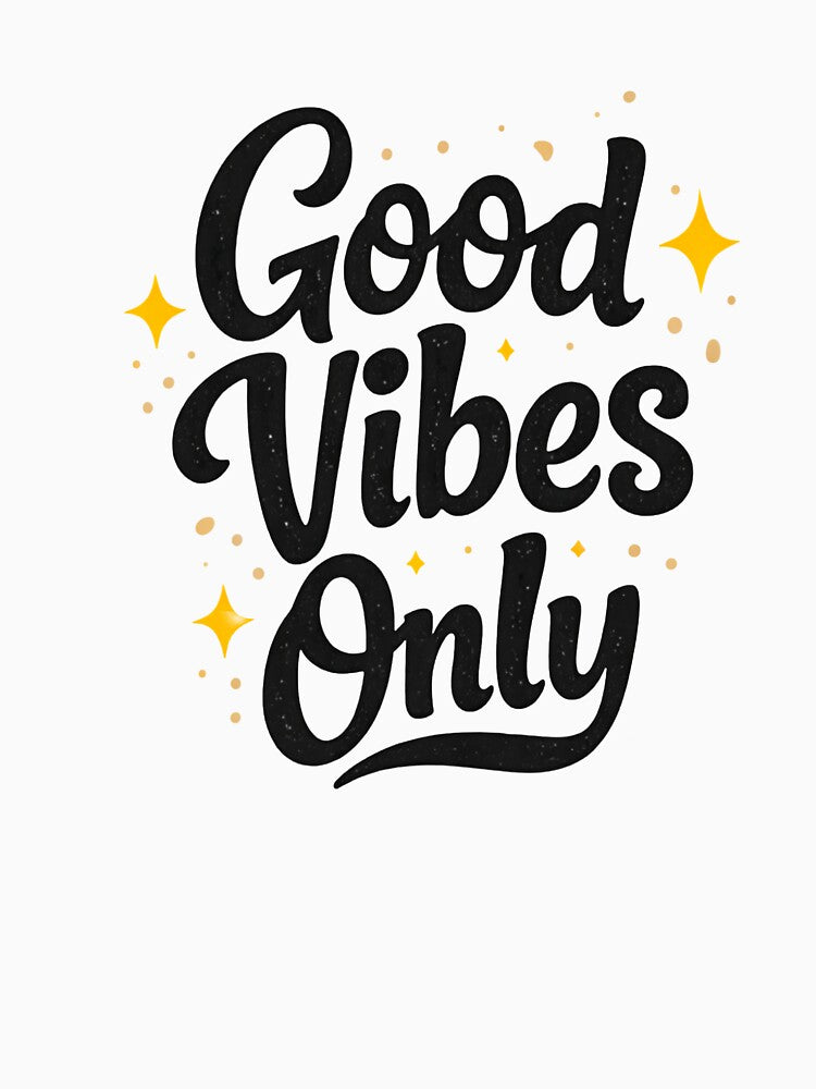 Good Vibes Only Sticker Minimal Typography Motivational Quote Aesthetic Design by Lovestickerco