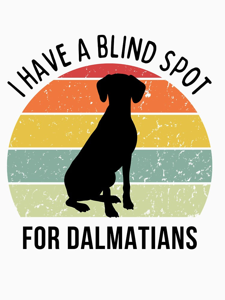 Cute Retro Sunset Dalmatian design - black text by 29Bumblebee