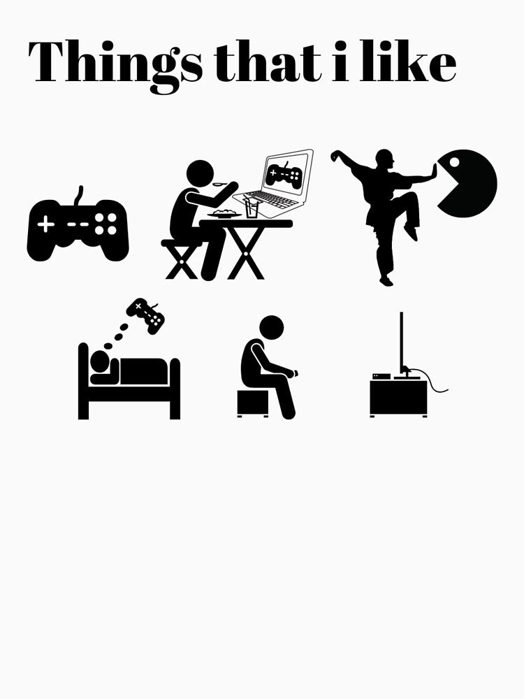 Things that i like - text based & icons design - Black text by Nemesiscrowd