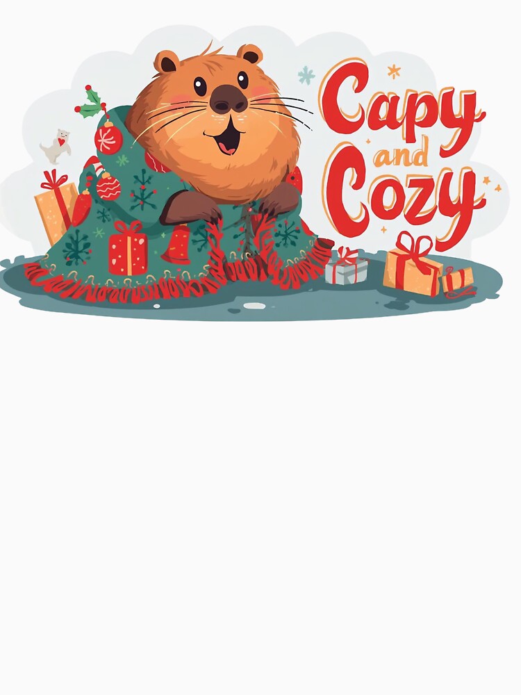 Capy and Cozy – Cute Capybara Chrismas Vibes Design by Two bro's shop