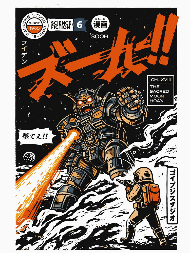 Retro Sci-Fi Robot by Matinez Pink