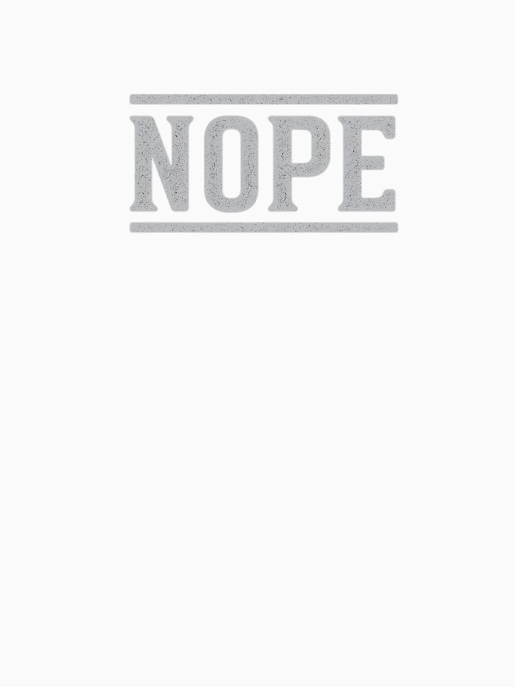 NOPE statement design by HEXANDGLOSS