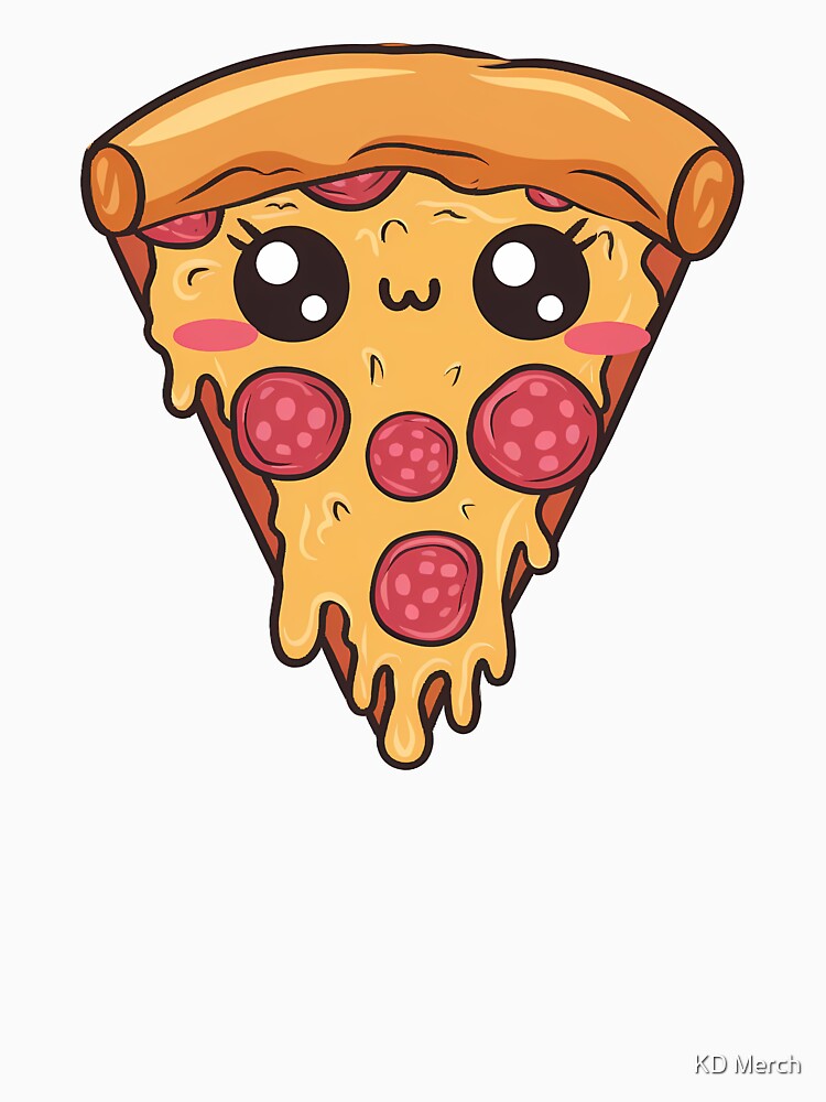 Kawaii Pizza by KD Merch