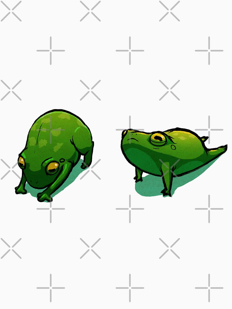 yoga frog by DingHuArt