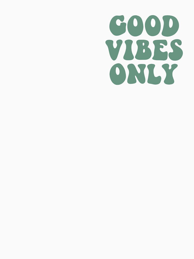 Good Vibes Only Green Typography by Viktoriia13