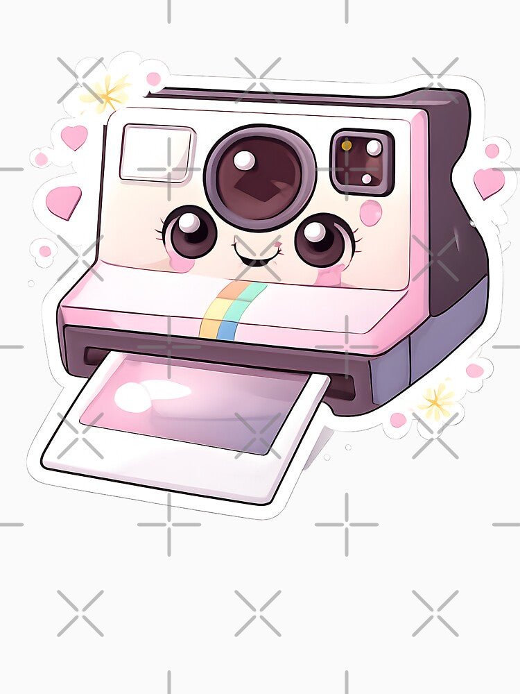 Cute Retro Camera – Kawaii Photography Design by DesignEG