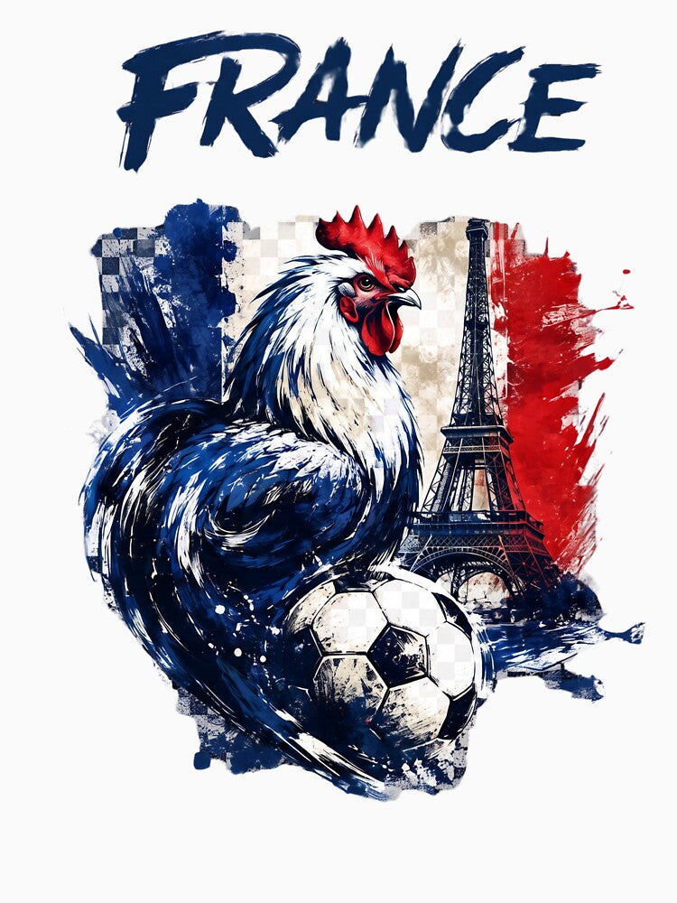 France Football Legacy – Rooster Power French Soccer Fan Design by SzymonC000zyArt