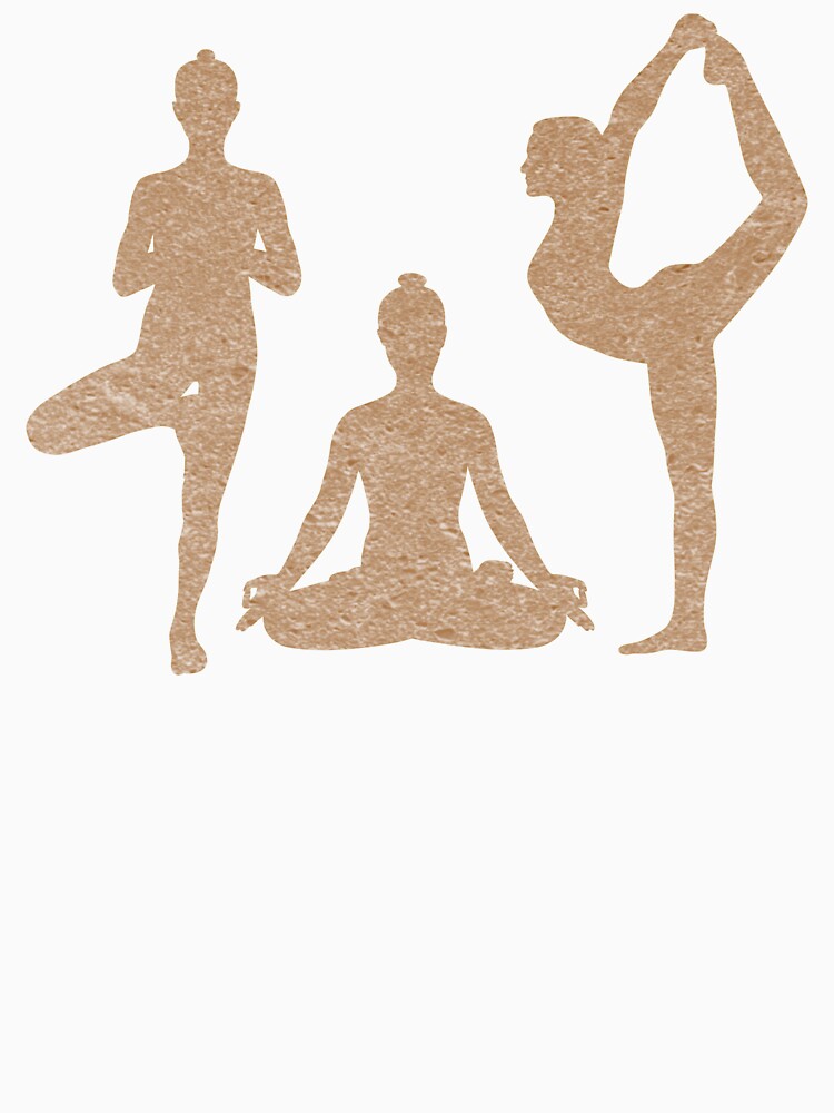 Three Yoga Poses: Tree, Lotus, and Dancer by Laanas55