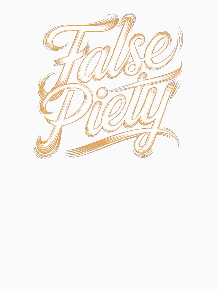 False Piety – Bold Script Lettering Aesthetic by maseno