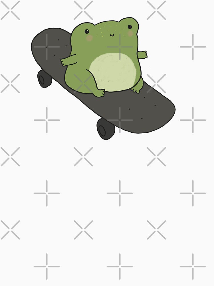 Kawaii Cottagecore Skateboarding Frog: Skater Gift for Kids, Youth, Teens, Juniors, Boys, and Girls Who Love Froge Sports by MinistryOfFrogs