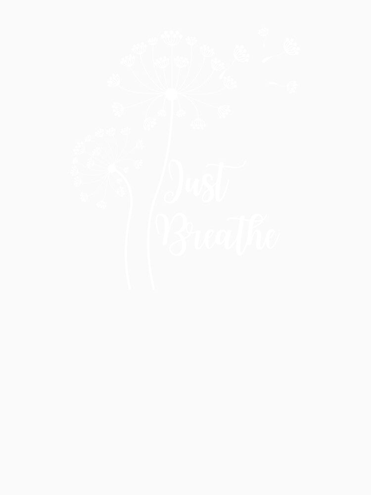 Just Breathe Minimal Calm Design by Aminesnip