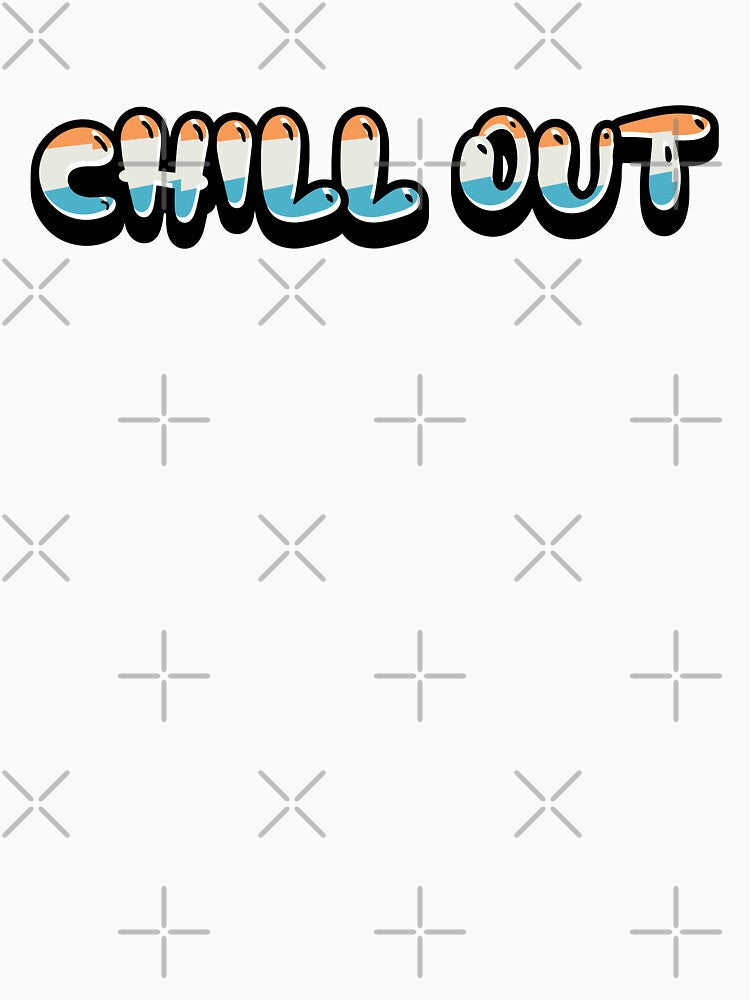 Typography Art: ‘Chill Out’ in Vibrant Colors by diegomenjivar92