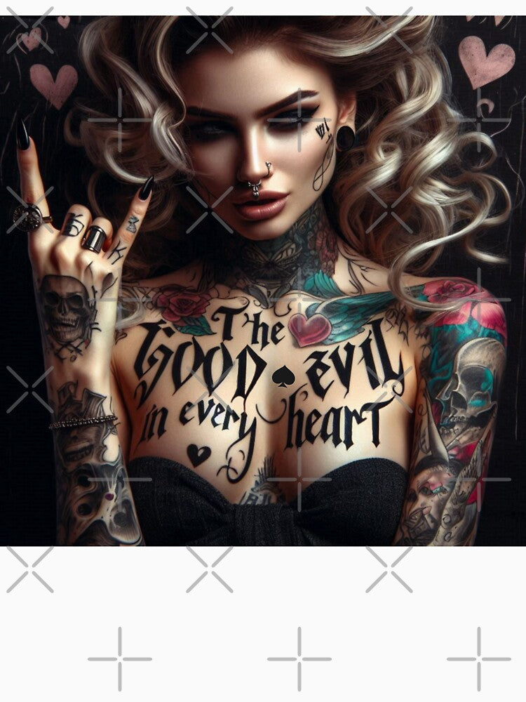 Gothic Woman Skull Tattoo by Voodoo Store Paranormal Collections