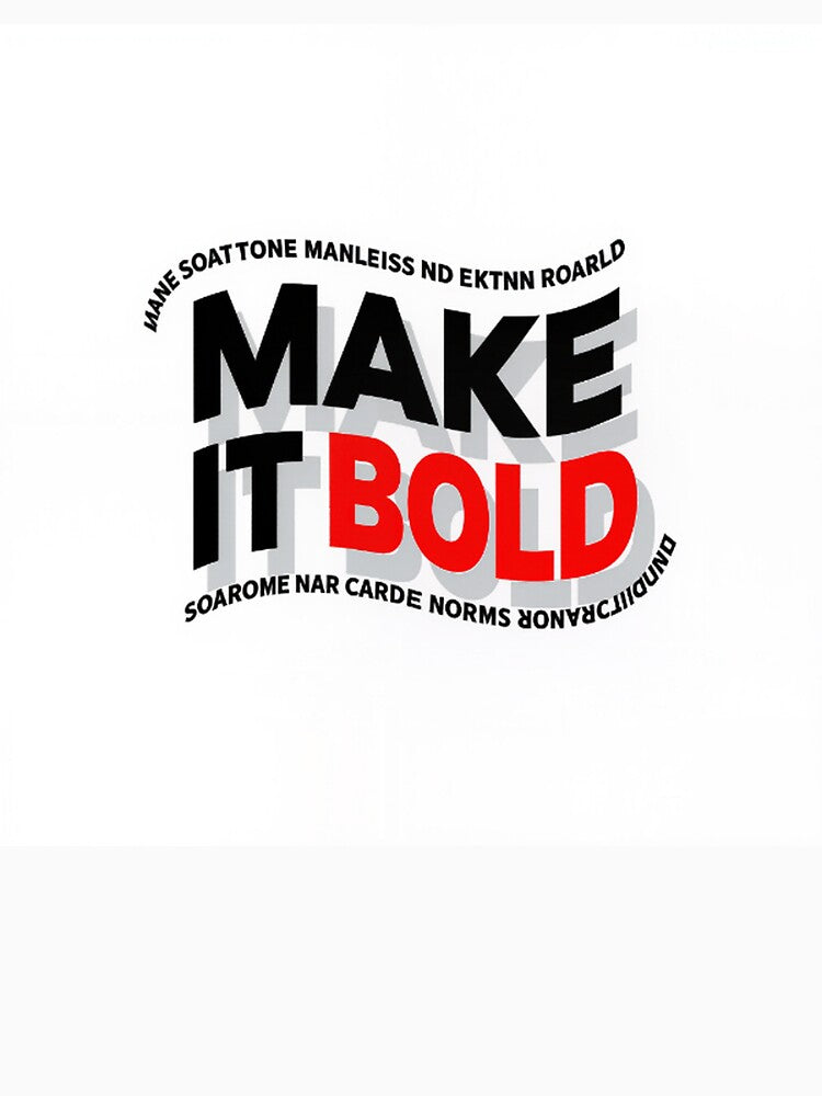 Bold Warped Typography for Modern Apparel by Wonderful Designs