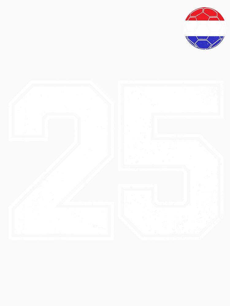 Netherlands Soccer Number 25 Vintage Sports Fan by LiviuGligoros
