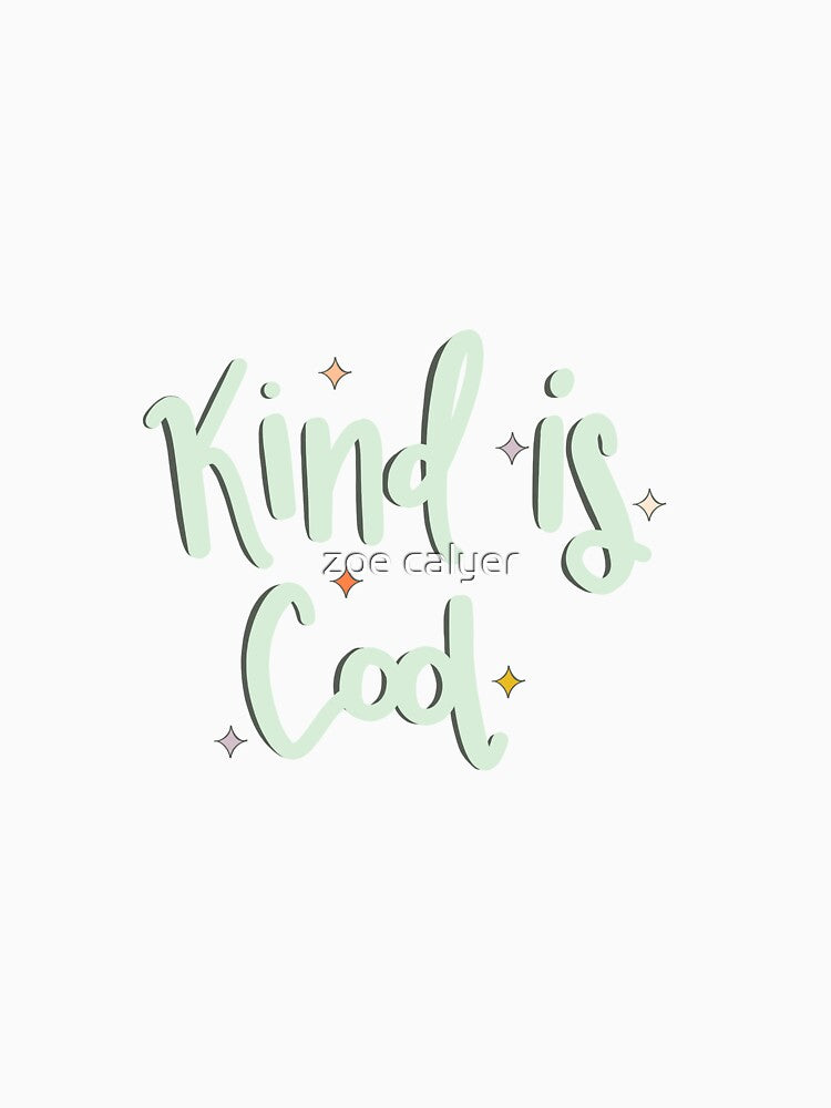 kind is cool sticker by zoe calyer