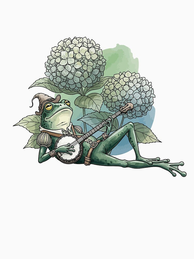 Funny Banjo Frog Lover Gift by StudioJohan
