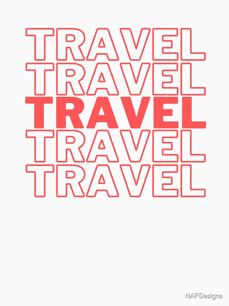 Explorer Travel in Coral by NAFDesigns