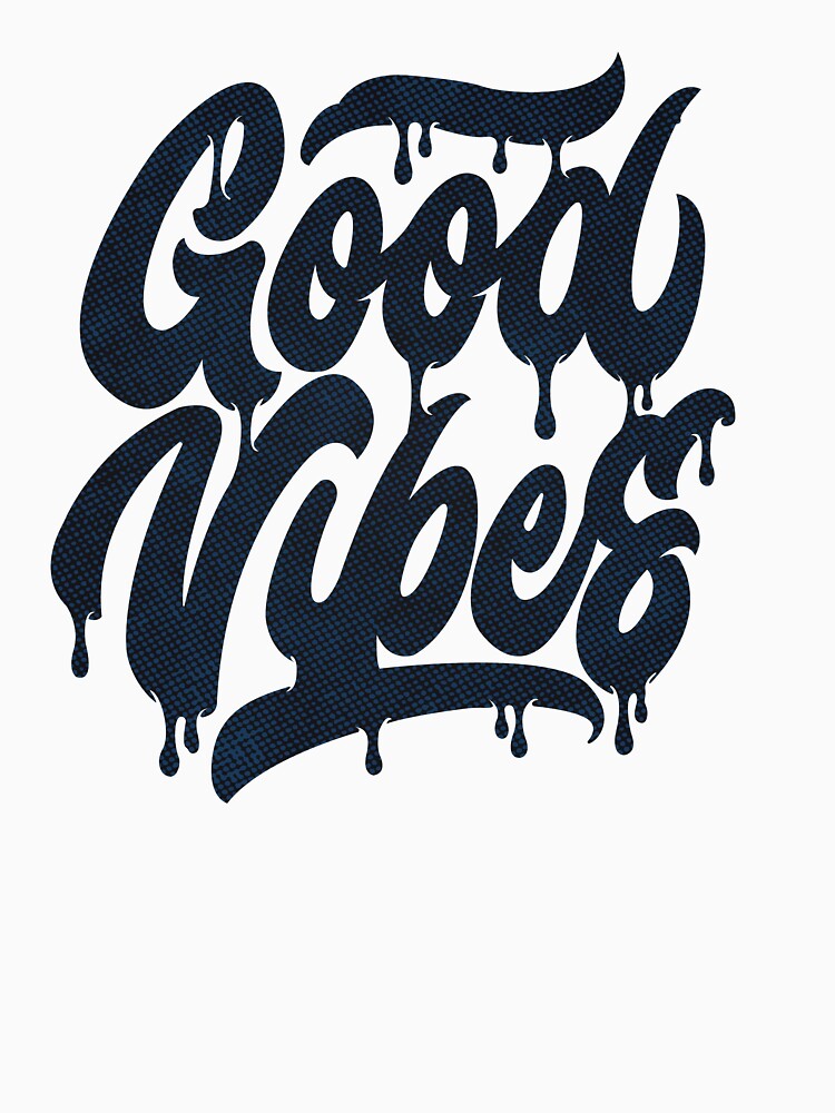 Good Vibes typography design pin buttons, stickers by vikyky